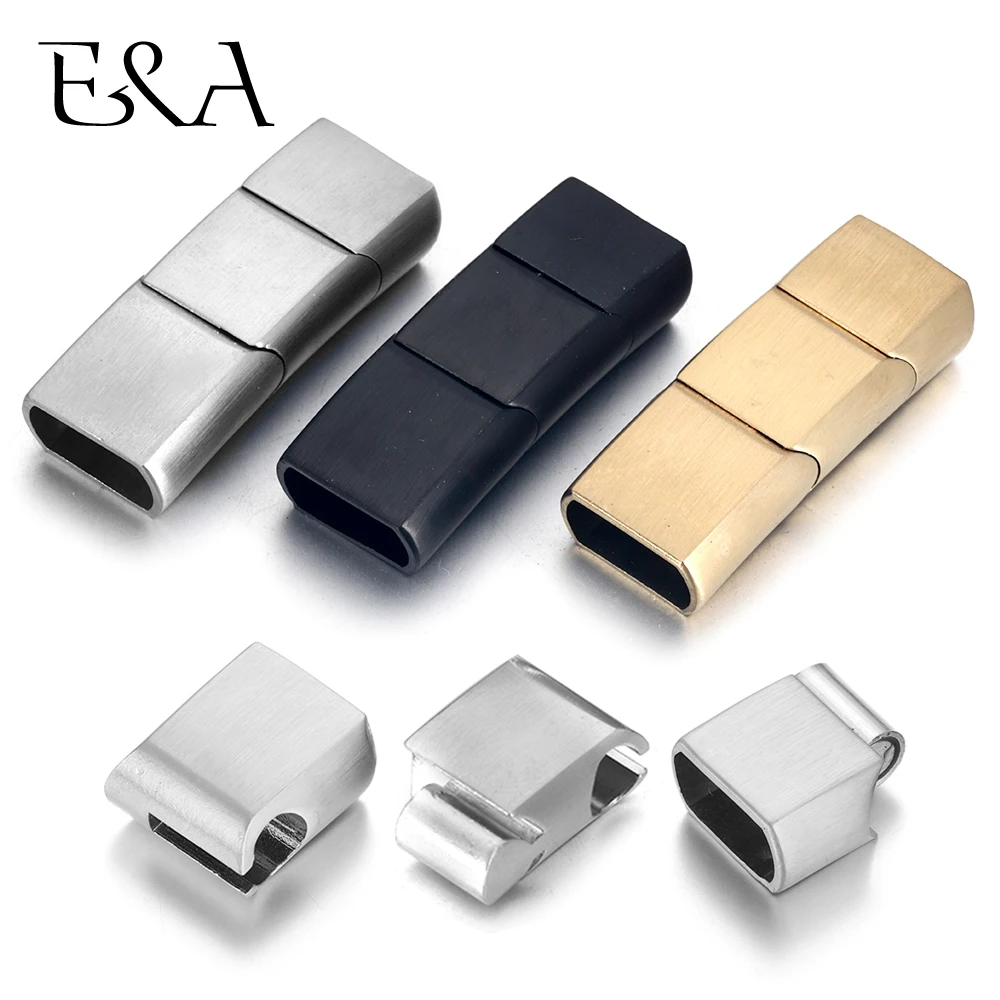 Patent Leather Shine - Erweiterter Edelstahl-Verschluss, drei Teile, Magnetverschlüsse, 12