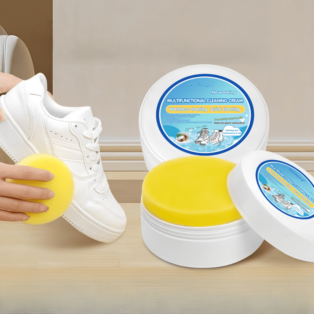 Sneaker Care Whitener - Weiße Sneaker-Reinigungscreme, Aufhellung und Fleckenentfernung für