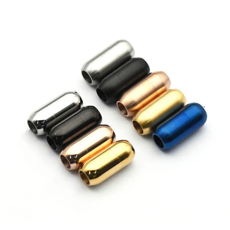 Patent Leather Shine - 5 Teile/los Edelstahl Magnetische Verschlüsse Ende
