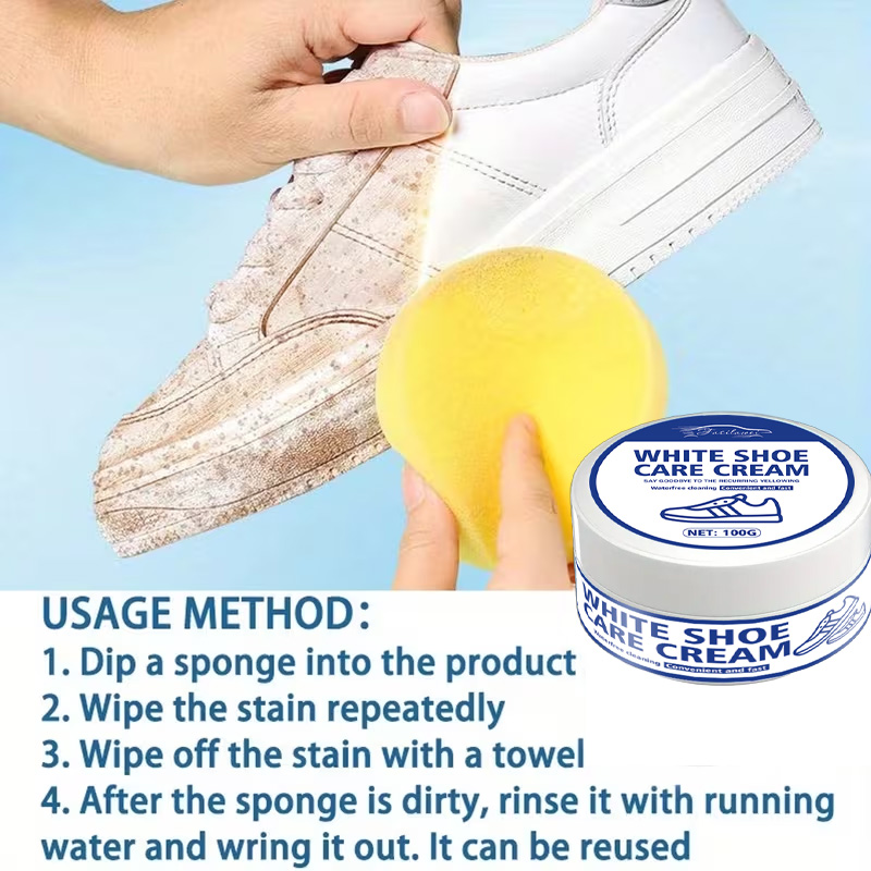 Weiße Sneaker-Pflegecreme mit  – Sneaker Care Whitener Bewertung und Preis